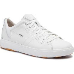 Półbuty GEOX - U Nebula Y A U948FA 00046 C1000 White. Białe półbuty męskie Geox, bez wzorów, z materiału, bez obcasa, bez zapięcia. Za 599.00 zł.