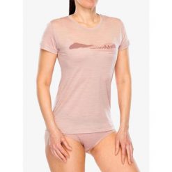 Koszulka merino damska Sensor Merino Air Hills SS Tee. Czerwone koszulki sportowe damskie Sensor, bez wzorów, bez ramiączek. Za 291.99 zł.