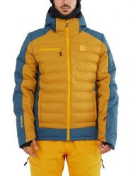 Męska kurtka narciarska Fundango Orion Padded. Brązowe kurtki sportowe męskie FUNDANGO, na zimę, m, bez wzorów, z materiału, bez kaptura, narciarskie. Za 499.00 zł.