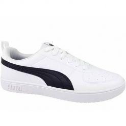 Buty do chodzenia męskie Puma Rickie. Białe buty sportowe męskie Puma, bez wzorów, z gumy, bez zapięcia, trekkingowe. Za 343.00 zł.