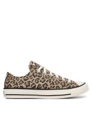 Converse Trampki CTAS OX EGRET/BLACK/HONEY STICK A19182C Beżowy. Brązowe trampki i tenisówki damskie Converse, bez wzorów, z materiału, bez zapięcia. Za 399.99 zł.