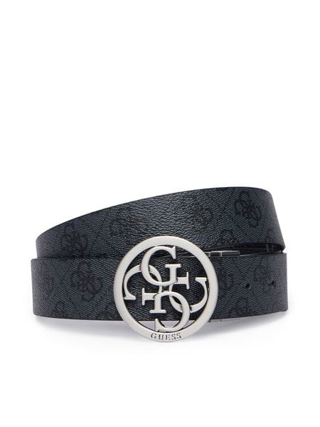 Guess Pasek BM7960 P6435 Czarny. Czarne paski damskie Guess, z aplikacjami, ze skóry. Za 284.99 zł.