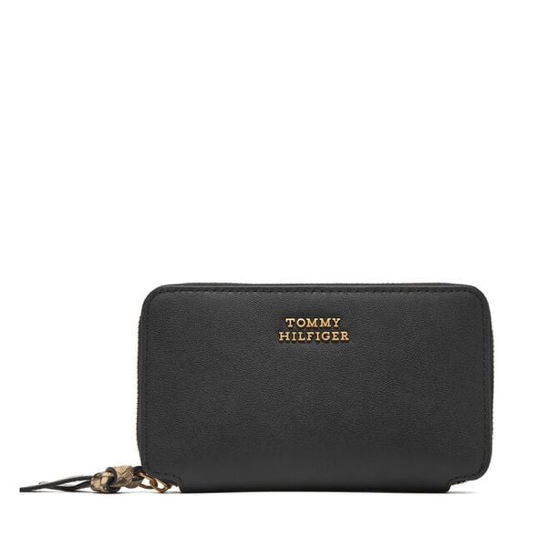 Portfel Tommy Hilfiger. Czarne portfele damskie Tommy Hilfiger. Za 238.99 zł.