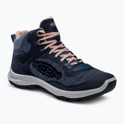 Buty trekkingowe damskie KEEN Terradora Flex Mid WP. Czarne obuwie trekkingowe damskie Keen, bez zapięcia. Za 349.99 zł.