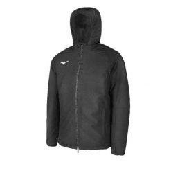 Kurtka sportowa męska Mizuno Team Mizuno club. Czarne kurtki sportowe męskie Mizuno, m, bez wzorów, z materiału, z kapturem, do biegania. Za 268.80 zł.