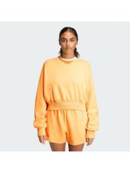 Adidas Bluza Soft Lux KA7017 Pomarańczowy Loose Fit. Brązowe bluzy damskie Adidas, l, bez wzorów, z syntetyku, bez ramiączek, bez kaptura. Za 278.99 zł.