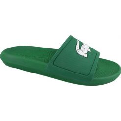 Zielone Klapki Lacoste Croco Slide 119 1 M 737CMA00181R7. Zielone klapki męskie INNA MARKA, bez wzorów, z gumy, bez zapięcia. W wyprzedaży za 199.00 zł.