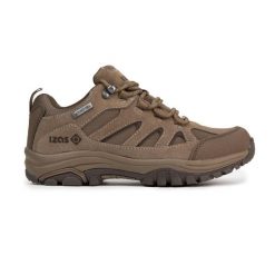 Buty górskie TIMPA LOW Mount-Tex – oddychające i amortyzowane, idealne na przygo. Brązowe obuwie trekkingowe damskie IZAS, z gumy, bez zapięcia. Za 313.00 zł.