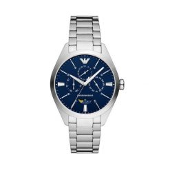 Zegarek Emporio Armani. Szare zegarki męskie Emporio Armani, bez wzorów, srebrne. Za 779.99 zł.