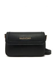 Valentino Torebka Ivy VBS8NR09 Czarny. Czarne listonoszki damskie Valentino, bez wzorów, ze skóry, bez dodatków. Za 259.99 zł.