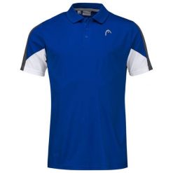 Koszulka polo męska CLUB 22 Tech. Niebieskie koszulki sportowe męskie Head, m, bez wzorów, z materiału, bez ramiączek, tenisowe. Za 159.99 zł.