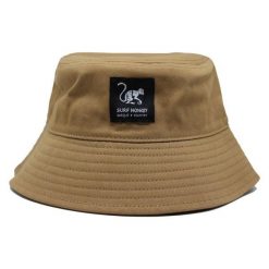 Kapelusz / Czapka - 100% Bawełna / Dorośli / Bez sznurka (Brązowy). Brązowe czapki damskie SURF MONKEY, bez wzorów, z bawełny. Za 159.95 zł.