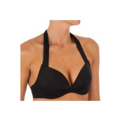Góra kostiumu kąpielowego ELENA damska. Czarne koszulki sportowe damskie OLAIAN, bez wzorów, z elastanu, bez ramiączek. Za 49.99 zł.