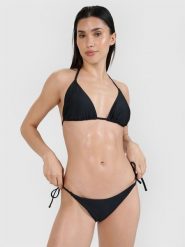 4F Góra od bikini damska - czarna XS. Czarne bikini 4F, uniwersalny, bez wzorów, z elastanu. W wyprzedaży za 39.99 zł.
