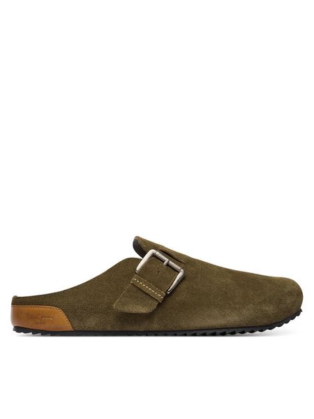 Pepe Jeans Klapki Corby Clog M PMS90123 Khaki. Brązowe klapki męskie Pepe Jeans, bez wzorów, z jeansu, bez zapięcia. Za 259.99 zł.