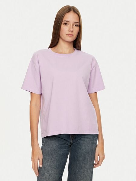 American Vintage T-Shirt Fizvalley FIZ02AH24 Fioletowy Loose Fit. Fioletowe t-shirty damskie American Vintage, l, bez wzorów, z bawełny, vintage, bez kołnierzyka, bez ramiączek. Za 139.99 zł.