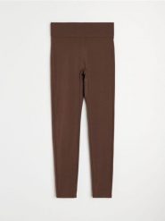 Legginsy sportowe Active - brązowy. Brązowe legginsy damskie Sinsay, l, bez wzorów, na fitness i siłownię. Za 39.99 zł.