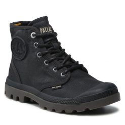 Trapery Palladium. Czarne trapery damskie Palladium, bez zapięcia. Za 499.99 zł.