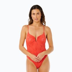 Strój kąpielowy jednoczęściowy damski Rip Curl Oasis V Wire Multi Fit. Czerwone stroje kąpielowe damskie Rip Curl, l, bez wzorów, z elastanu. Za 239.99 zł.