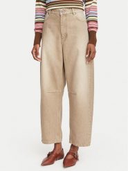 Weekend Max Mara Jeansy Arcadia 2625186061 Beżowy Boyfriend Fit. Brązowe jeansy damskie Weekend Max Mara, bez wzorów, z bawełny. Za 889.99 zł.