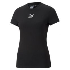 T-shirt z krótkim rękawem damski Puma CLASSICS SLIM. Białe koszulki sportowe damskie Puma, xs, bez wzorów, bez ramiączek. Za 121.80 zł.