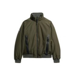 Kurtka Superdry Harrington City. Zielone kurtki męskie Superdry, xl, z aplikacjami, prążkowane, klasyczne, bez kaptura. Za 619.20 zł.
