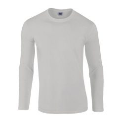 Koszulka Z Długim Rękawem Unisex Softstyle Dla Dorosłych. Szare bluzki damskie GILDAN, xl, bez wzorów, sportowe, bez kołnierzyka, bez ramiączek. Za 46.99 zł.