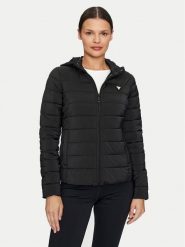 Guess Kurtka przejściowa Solid Heavy Diann V4YL04 WF3X0 Czarny Regular Fit. Czarne kurtki damskie Guess, s, z aplikacjami, z syntetyku, bez kaptura. Za 539.99 zł.