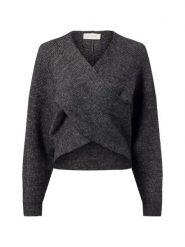 Msch Copenhagen Sweter z zawartością alpaki - MSCHZinelle Kobiety szary, L/XL. Szare swetry nierozpinane damskie MSCH Copenhagen, l, bez wzorów, bez kołnierzyka, bez ramiączek. Za 429.95 zł.