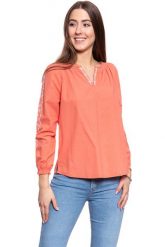 DAMSKA BLUZKA MUSTANG Edda V Embroidery 1008923 8139. Bluzki damskie Mustang, s, bez wzorów, bez kołnierzyka, bez ramiączek. W wyprzedaży za 39.99 zł.