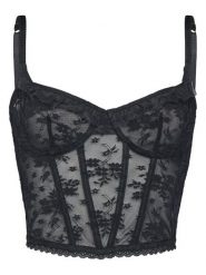 Hunkemöller Biustonosz z fiszbiną Darcy 302364 Czarny. Czarne biustonosze Hunkemöller, bez wzorów, z syntetyku. Za 189.99 zł.
