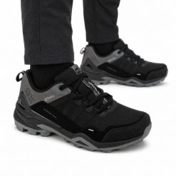 Buty męskie trekkingowe DK VENOM Softshell. Czarne trekkingi męskie DK, z jeansu, bez zapięcia. Za 199.00 zł.