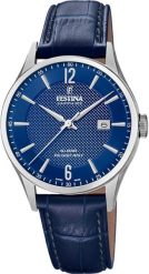 Zegarek męski Festina F20007-6 niebieski. Niebieskie zegarki męskie Festina, bez wzorów. Za 951.61 zł.