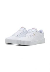 Tenisówki Puma Model Carina 3.0. Białe trampki i tenisówki damskie Puma, bez wzorów, z materiału, bez zapięcia. Za 209.00 zł.