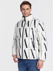 Armani Exchange Kurtka puchowa 8NZBP8 ZNULZ 21BE Biały Regular Fit. Białe kurtki męskie Armani Exchange, m, bez wzorów, z puchu, bez kaptura. Za 1,529.00 zł.