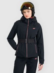 4F Kurtka narciarska membrana Dermizax 20000 z systemem RECCO damska - czarna S. Czarne kurtki sportowe damskie 4F, na zimę, s, bez wzorów, z materiału, bez ramiączek, bez kaptura, narciarskie, Dermizax. Za 1,799.99 zł.