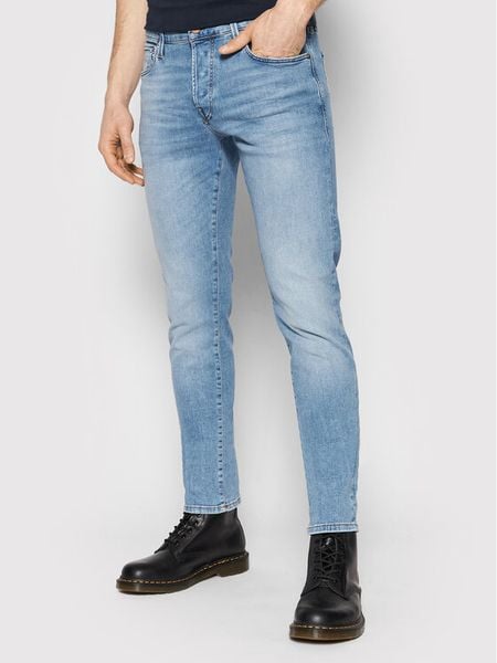 Jack & Jones Jeansy Glenn 12204334 Niebieski Slim Fit. Niebieskie jeansy męskie Jack & Jones, z bawełny. Za 229.99 zł.