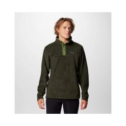 Bluza polarowa męska Columbia Steens Mountain Half Snap II. Zielone bluzy sportowe męskie Columbia, na zimę, m, bez wzorów, z polaru, bez kaptura, narciarskie. Za 139.99 zł.