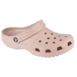 Klapki Crocs Classic Clog W 10001-6UR różowe. Czerwone klapki damskie bez wzorów, klasyczne, bez obcasa, bez zapięcia. W wyprzedaży za 324.02 zł.