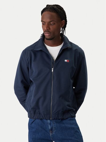 Tommy Jeans Kurtka przejściowa Essential DM0DM22720 Granatowy Regular Fit. Niebieskie kurtki męskie Tommy Jeans, m, bez wzorów, z jeansu, bez kaptura. Za 529.99 zł.