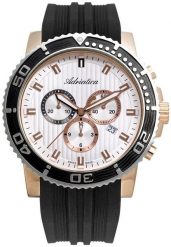 Zegarek męski Adriatica A1127.R213CH czarny. Czarne zegarki męskie Adriatica, bez wzorów. Za 1,190.00 zł.