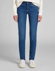 LEE SCARLETT DAMSKIE SPODNIE JEANSOWE JEANSY DARK AYA L526OPSO 112140203. Jeansy damskie Lee, bez wzorów, z jeansu. Za 209.99 zł.
