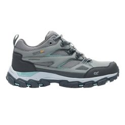 Damskie buty do chodzenia Regatta Holcombe III. Szare obuwie trekkingowe damskie Regatta, z materiału, bez zapięcia. Za 287.00 zł.