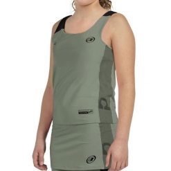 T-shirt Straps Bullpadel Pirac G Junior. Zielone t-shirty damskie bullpadel, bez wzorów, z materiału, bez kołnierzyka, bez ramiączek. Za 168.80 zł.