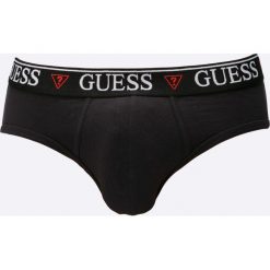 Guess Jeans - Slipy (3-pack). Czarne slipki męskie Guess Jeans, l, z aplikacjami, z bawełny. W wyprzedaży za 129.90 zł.