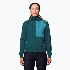 Bluza wspinaczkowa damska Wild Country Flow 2 Hoody. Niebieskie bluzy damskie WILD COUNTRY, na zimę, bez wzorów, bez ramiączek, bez kaptura. Za 269.99 zł.