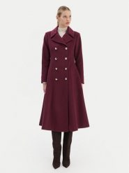Rinascimento Płaszcz przejściowy CFC0126730003 Bordowy Regular Fit. Czerwone płaszcze damskie Rinascimento, xl, bez wzorów, z syntetyku, bez kołnierzyka, bez kaptura. Za 1,059.00 zł.