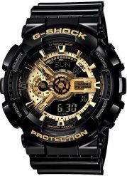 Zegarek Casio Męski GA-110GB-1AER G-Shock czarny. Czarne zegarki męskie Casio, bez wzorów. Za 426.85 zł.