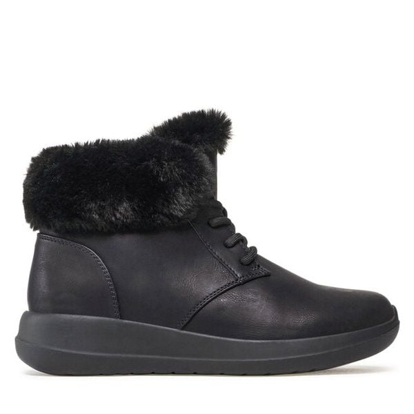 Trzewiki Clara Barson. Czarne botki damskie Clara Barson, bez wzorów, bez obcasa, na płaskiej podeszwie, bez zapięcia. Za 169.99 zł.