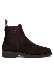 Gant Sztyblety 33653493 Brązowy ciemny. Brązowe botki męskie GANT, bez wzorów, ze skóry, bez obcasa, bez zapięcia. Za 769.99 zł.